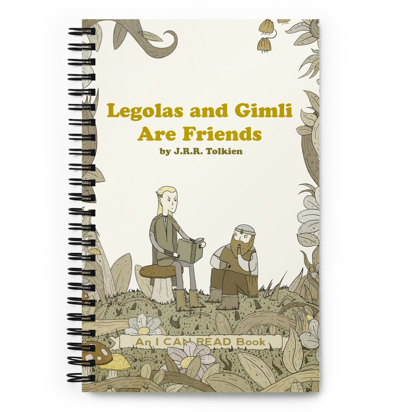 Legolas and Gimli - Spiral Notebook